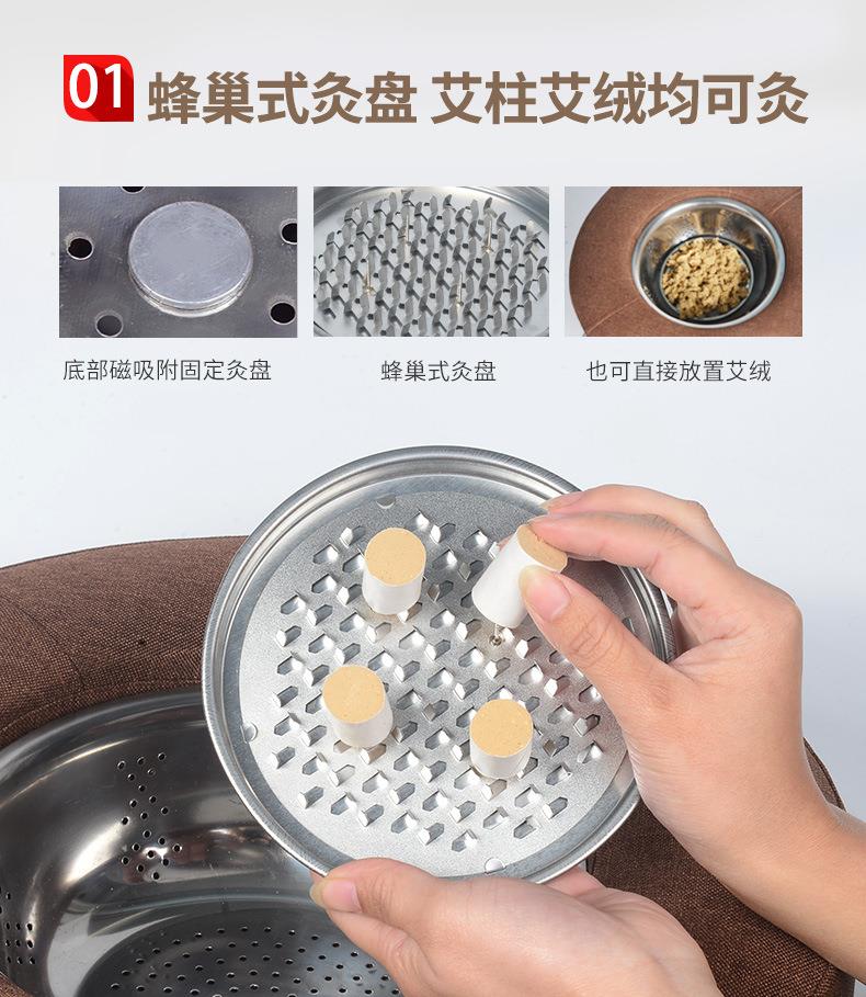 廠(chǎng)家批發(fā)艾灸蒲團 坐灸儀艾柱艾條家用坐凳熏蒸儀艾灸坐墊 坐熏儀